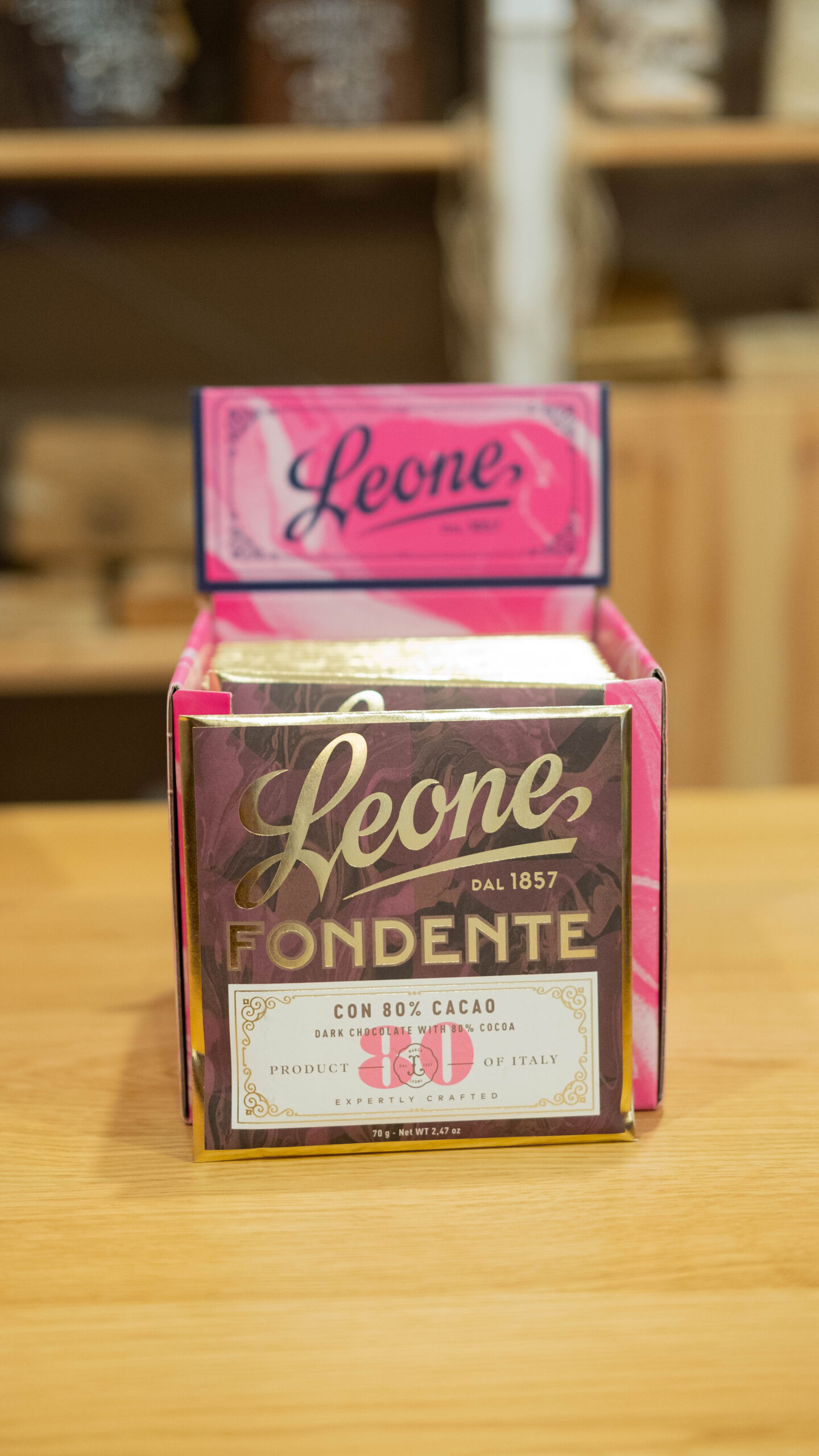 Cioccolato fondente Leone 80%