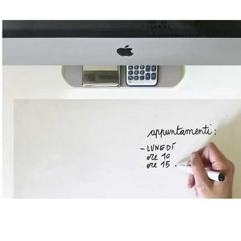Lavagna Ghost board adesiva trasparente con pennarello cancellabile incluso - immagine 4