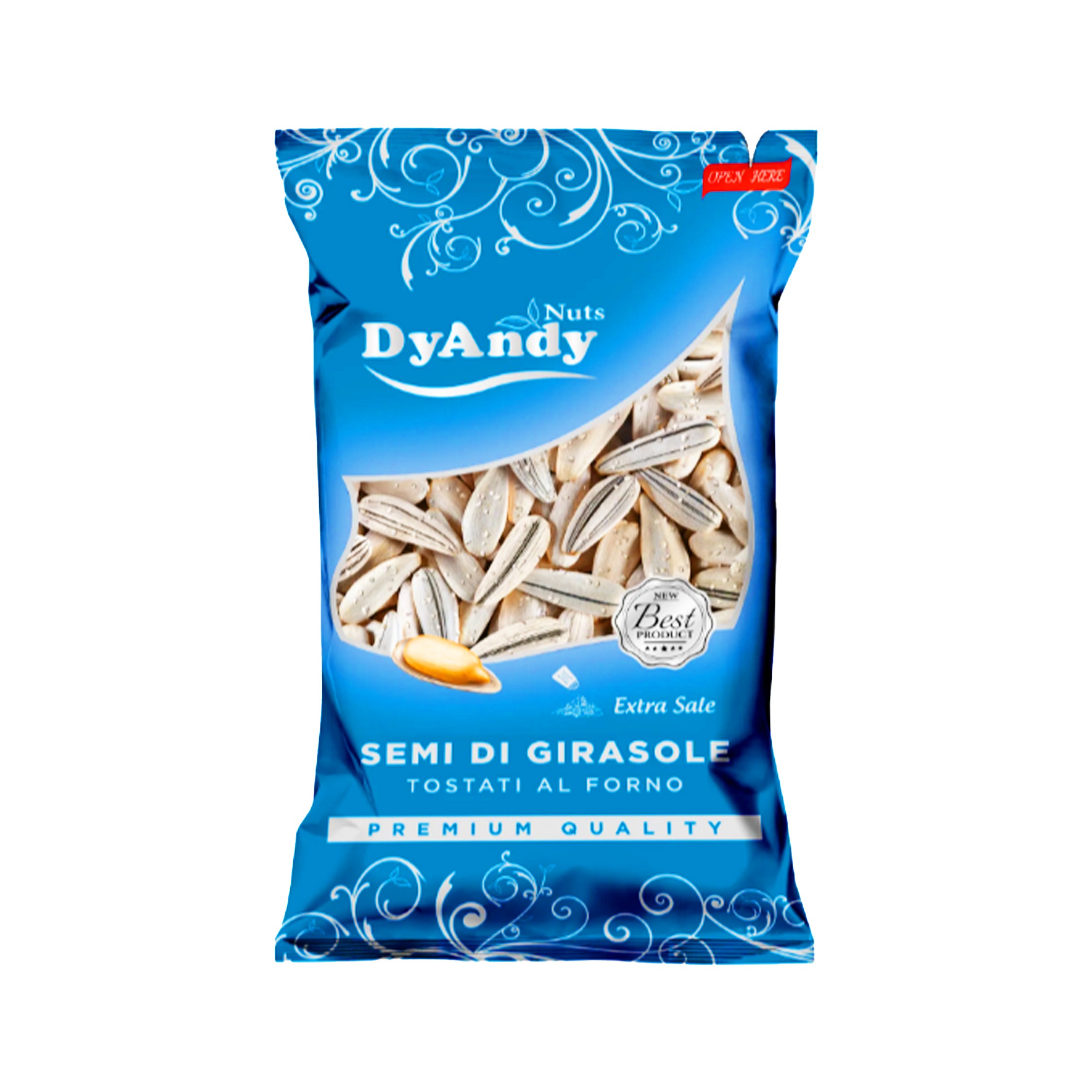 Dy Andy, Semi di Girasole Tostati al Forno Extra Salati 100gr